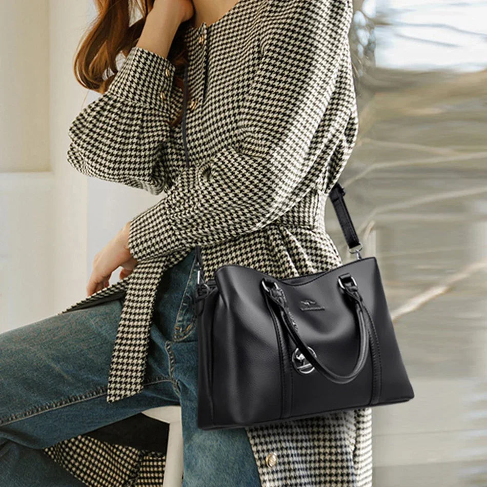 Sac structuré vintage en microfibre premium