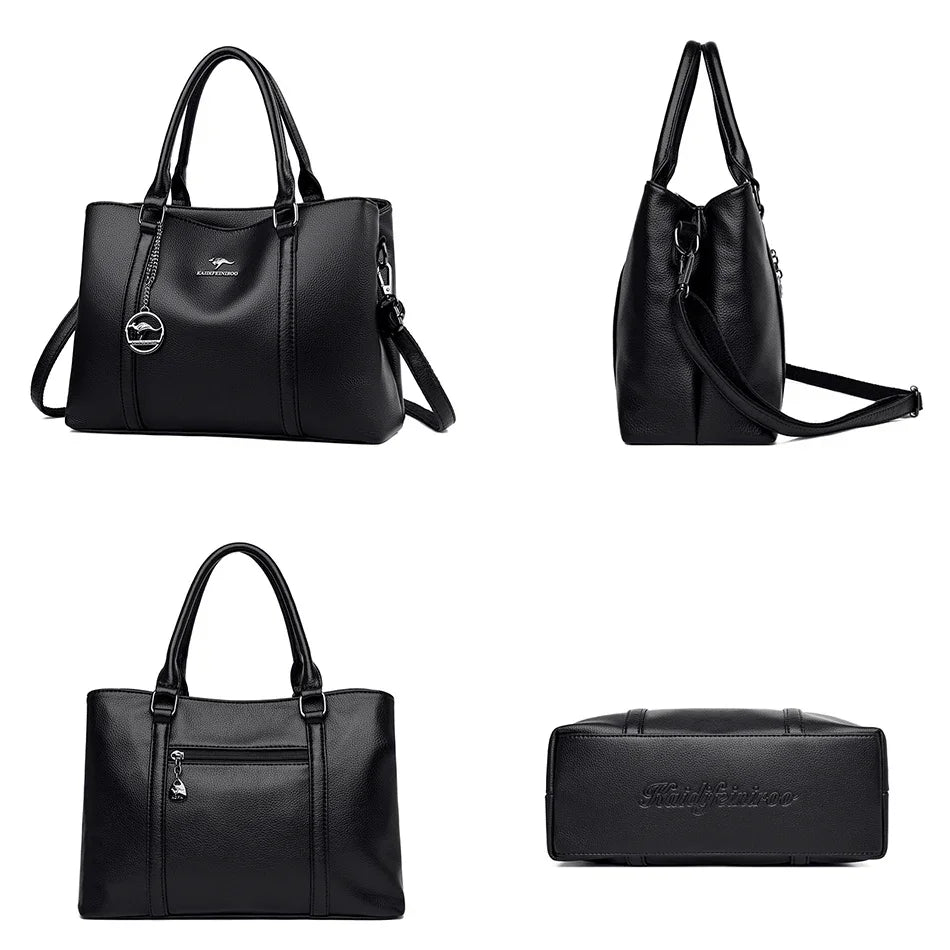 Sac structuré vintage en microfibre premium