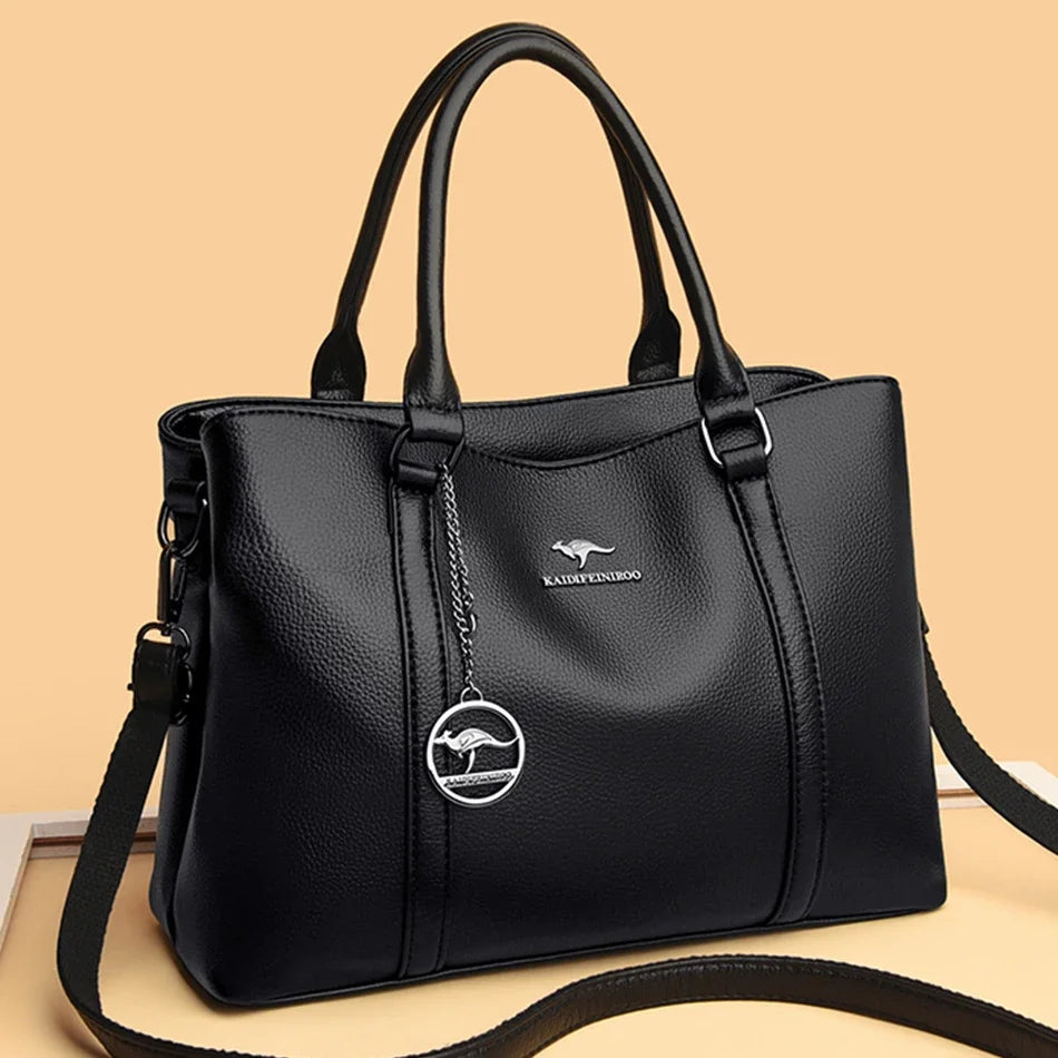 Sac structuré vintage en microfibre premium