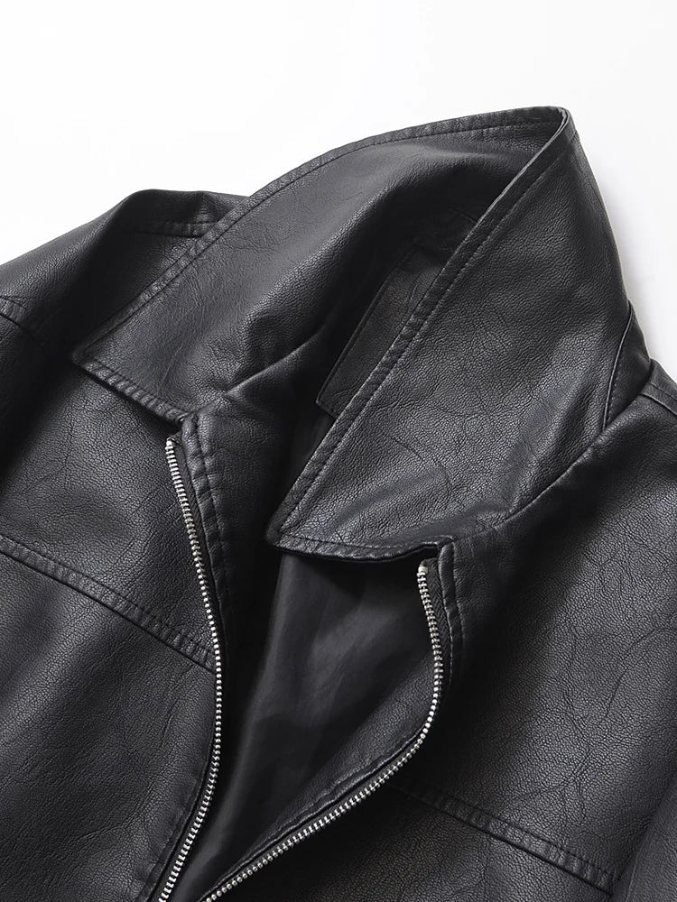 Perfecto vintage ample en simili cuir premium