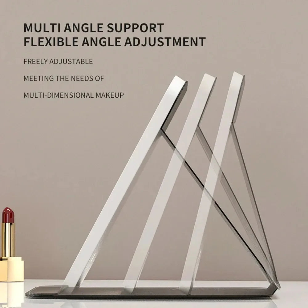 Miroir de maquillage LED pliable — spécial voyage