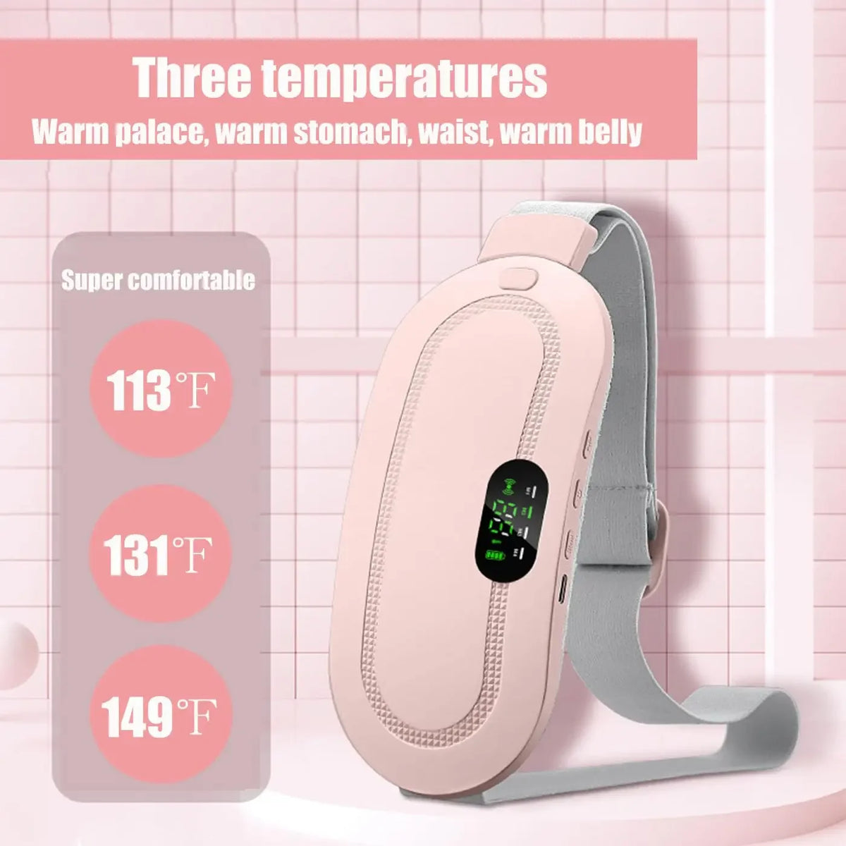 Ceinture chauffante & massante — réconfort pendant vos cycles