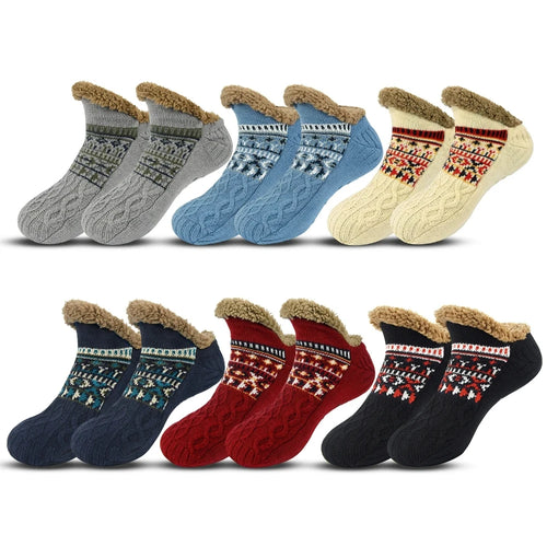 Chaussettes chaussons d'hiver pilou