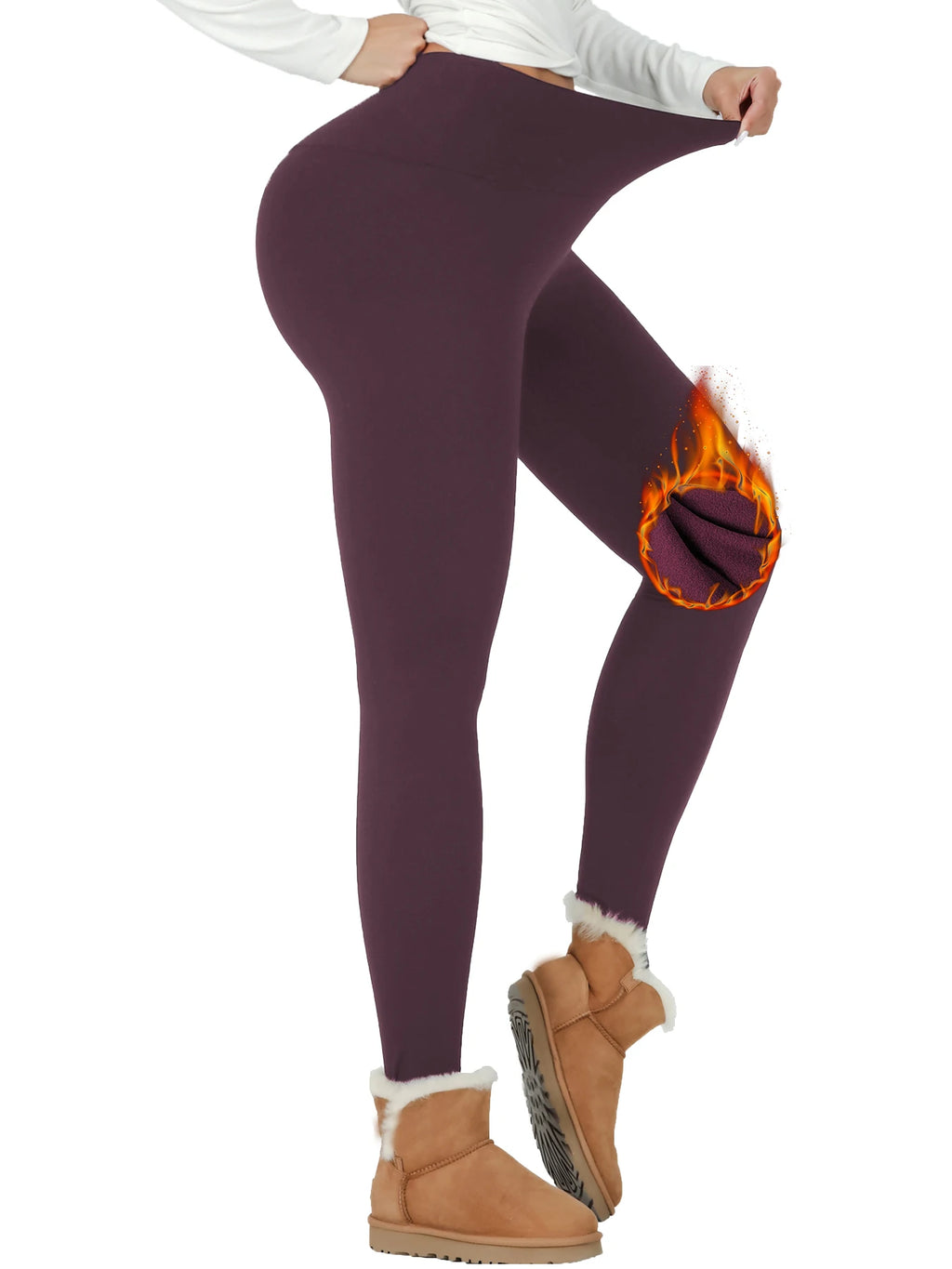 Legging polaire opaque — taille haute ultra chaud