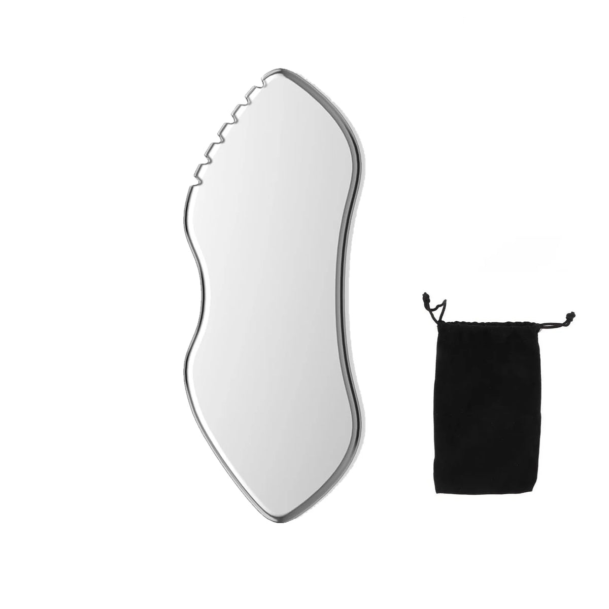Kit gua sha & rouleau facial en acier inoxydable