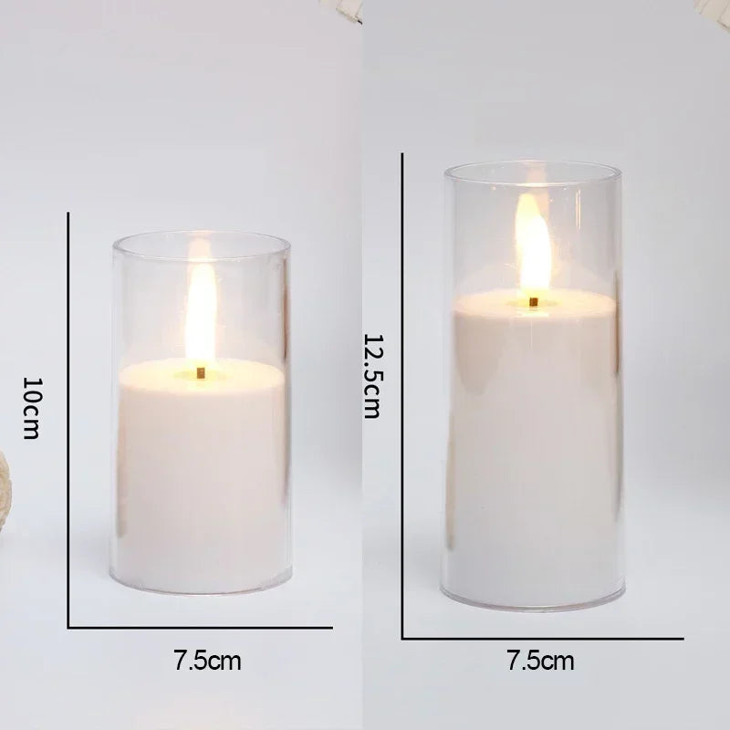 Bougies LED effet flamme vacillante
