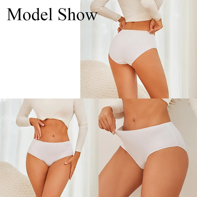 Lot de 4 culottes coton sans couture