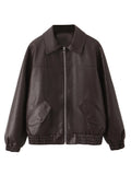 Perfecto vintage ample en simili cuir premium