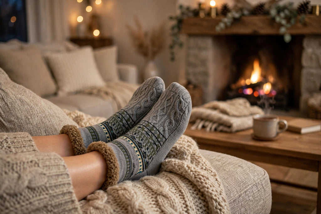 Chaussettes-Chaussons Pilou Pilou – Douceur, Chaleur & Antidérapant
